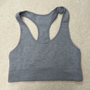 Honeydew: Gray Racerback Bra